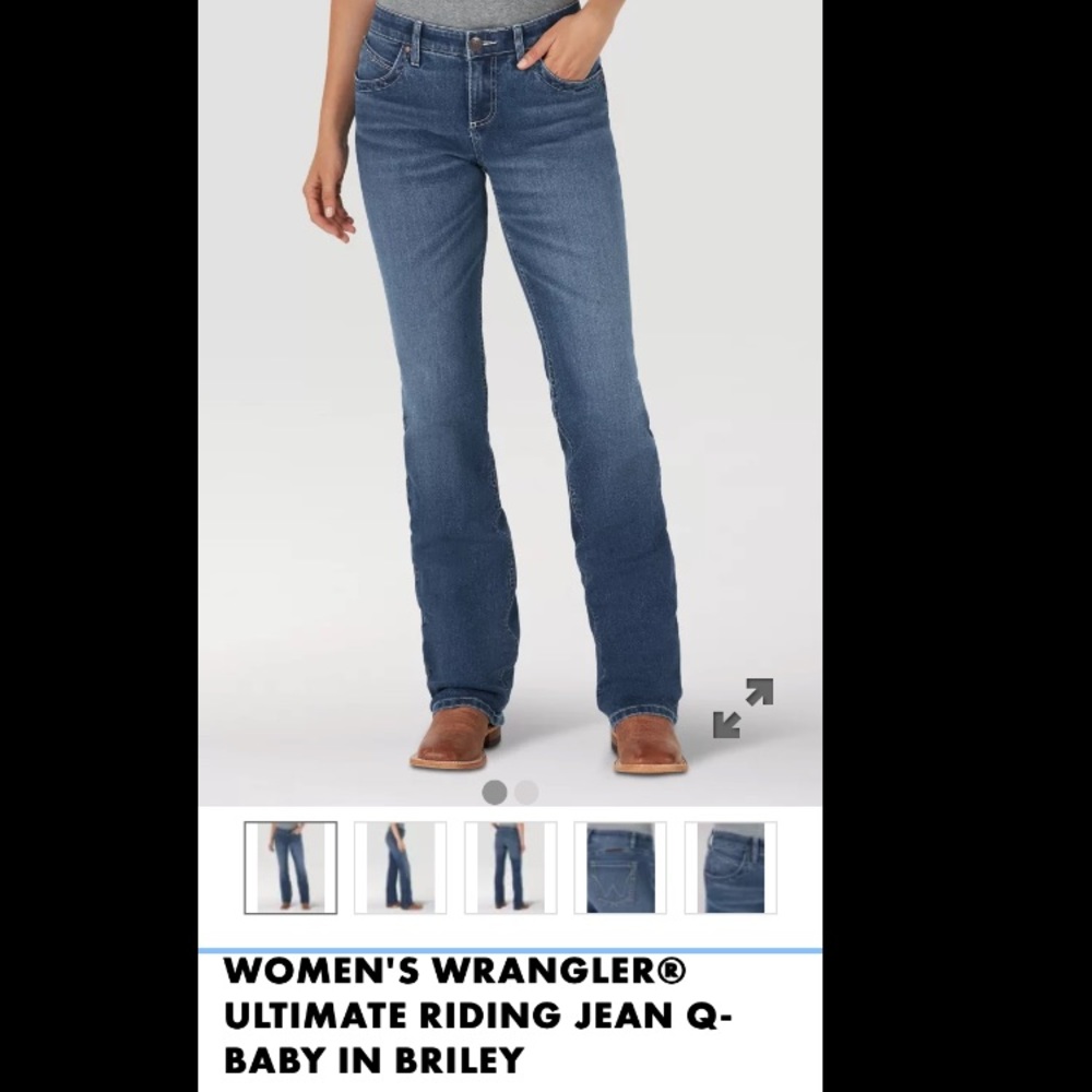 Brand New 3 X 34 Boot Cut Wranglers